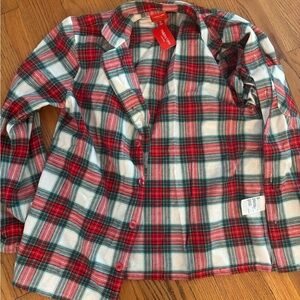 Macy’s Holiday Lane Winterton Plaid Notch Collar Matching Family Pajamas Set NEW